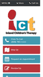 Mobile Screenshot of inlandchildrenstherapy.com